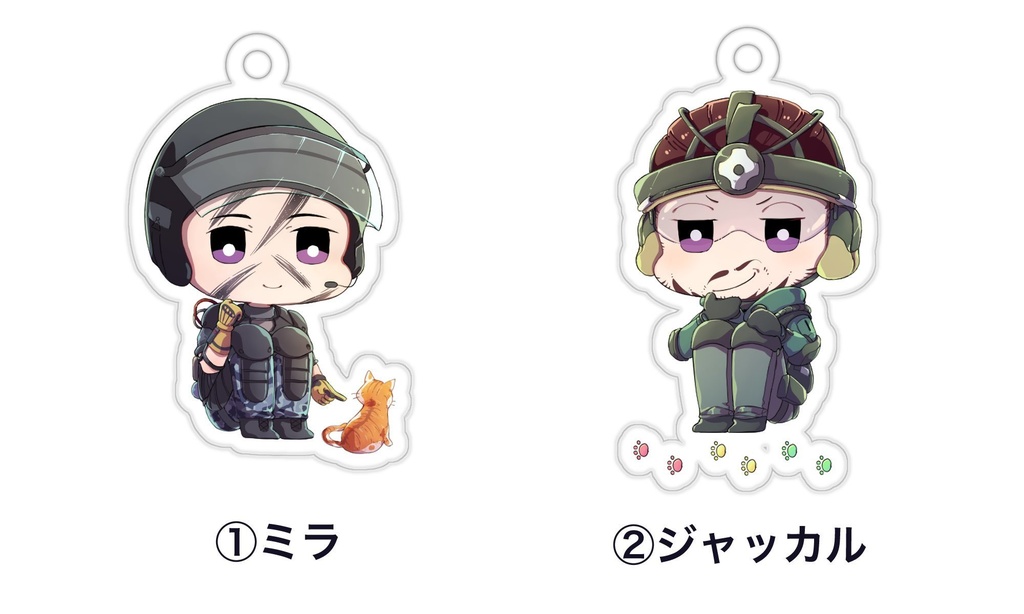 シージ アクリルキーホルダー 2種