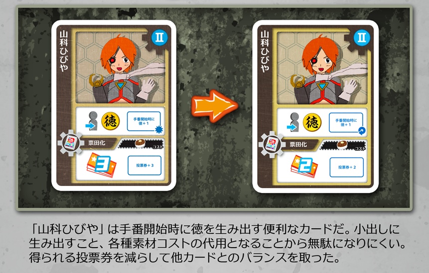 二版の調整カード6枚セット【票田大作戦】