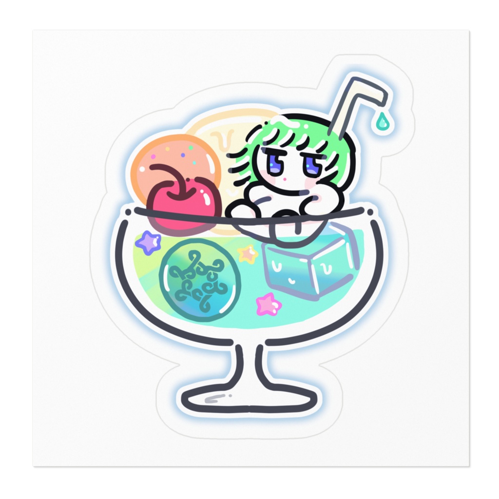 めろじゅドリンクステッカーB