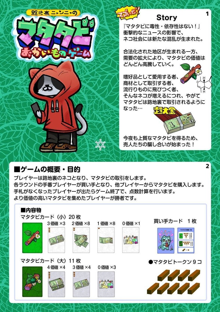 路地裏ニャンニャのマタタビおかいものゲーム