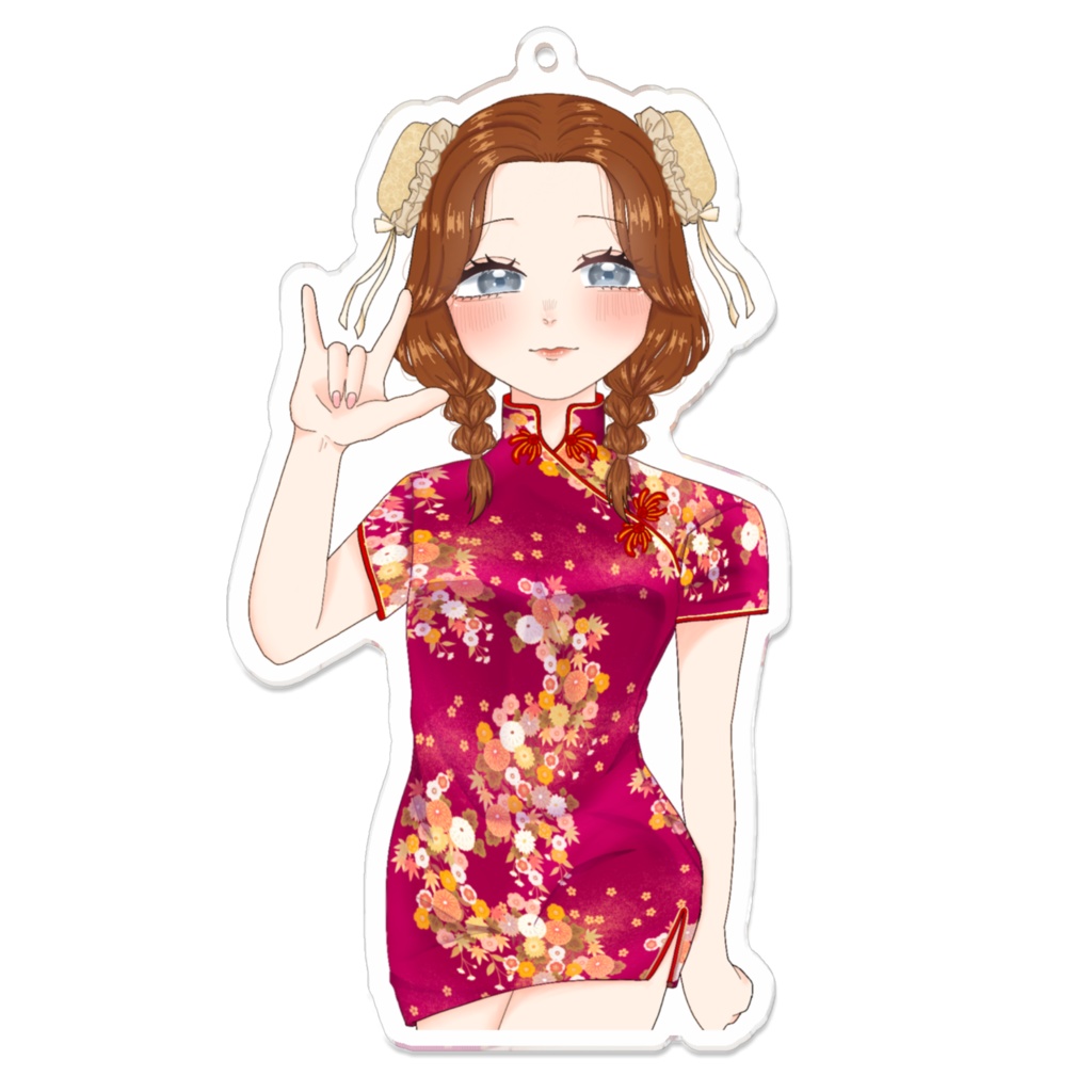 チャイナの女の子 アクリルキーホルダー🇨🇳
