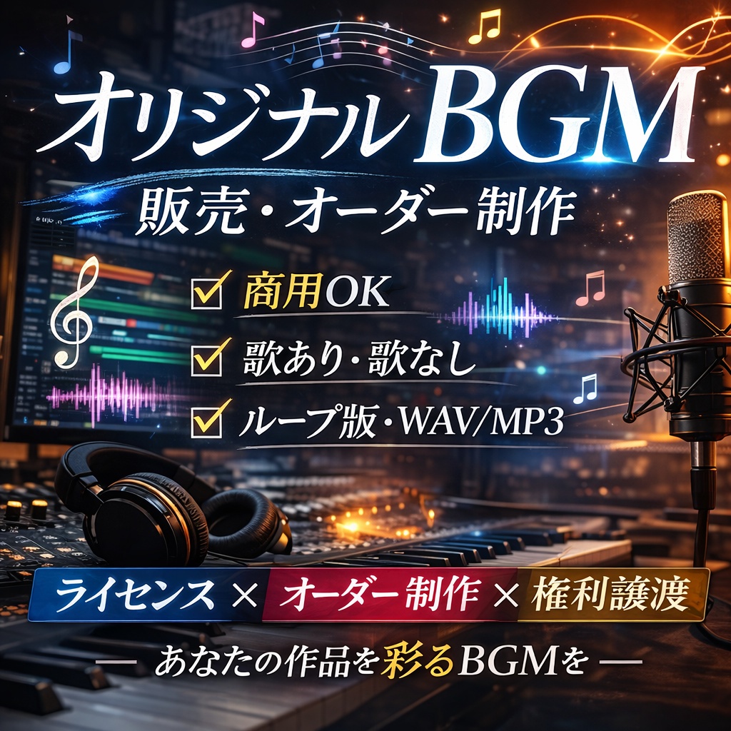 【必読】メニュー表・利用規約・依頼方法(BGM制作)