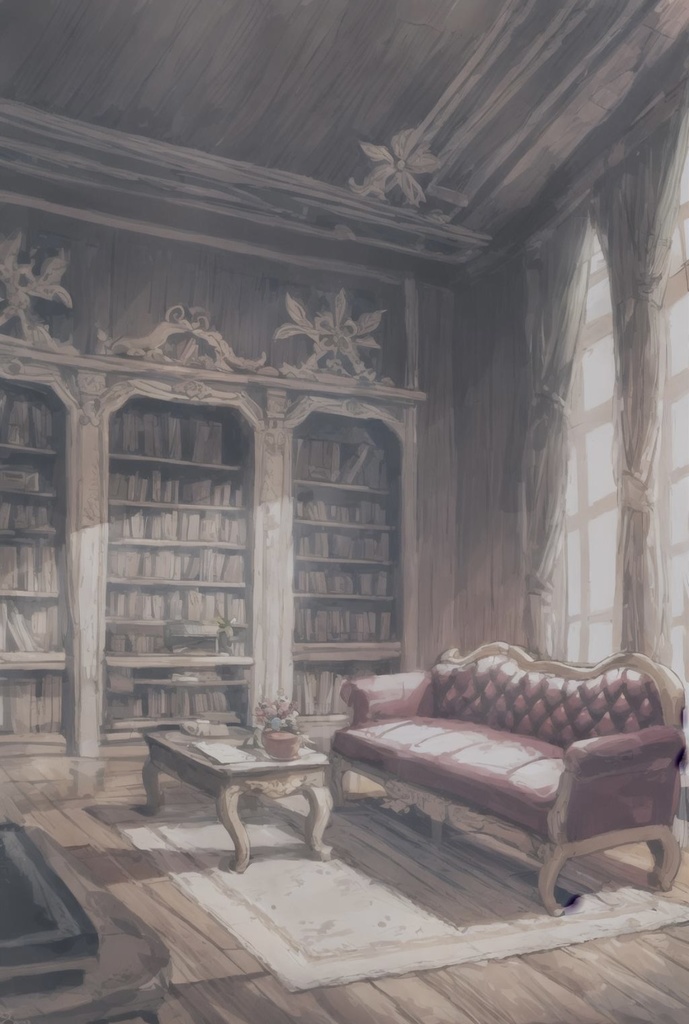 ソファーがある部屋のイメージ背景画像