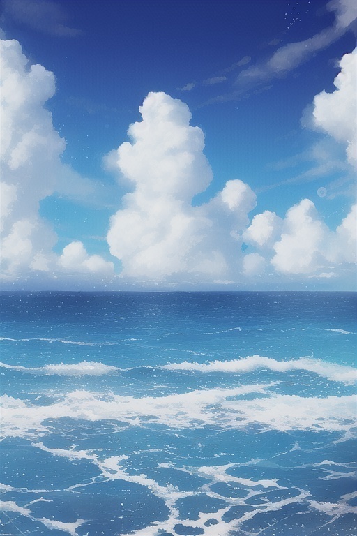 キラキラ海のイメージ背景画像