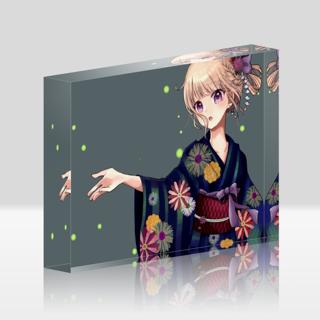 いかないで　アクリルブロック（蛍）