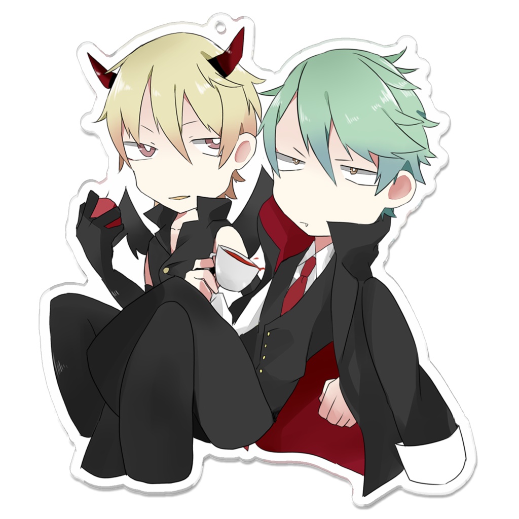 【創作】雅、柊ハロウインver. アクキー