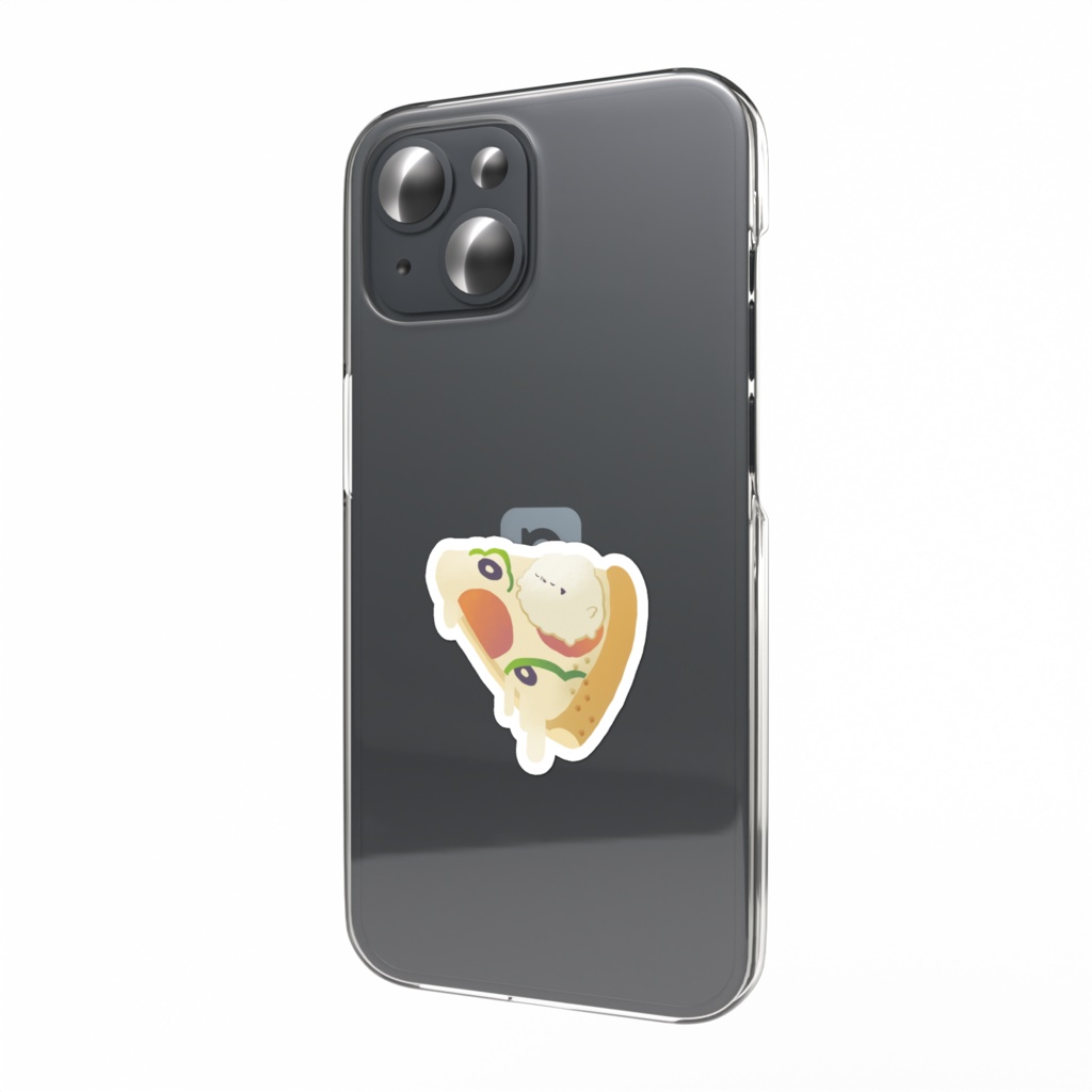 ふわふわのいぬ(ぴざ)スマホステッカー