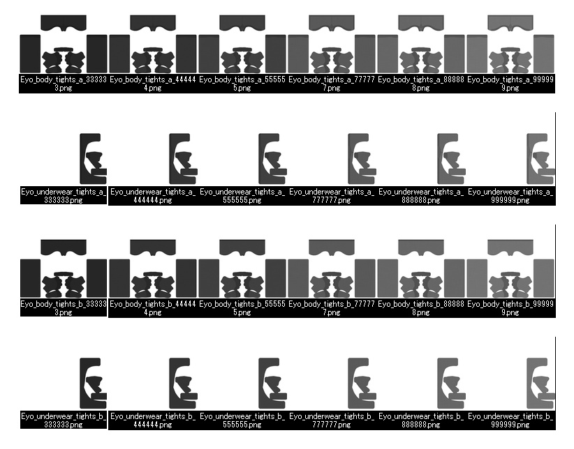 【無料あり】イヨちゃん用タイツテクスチャ