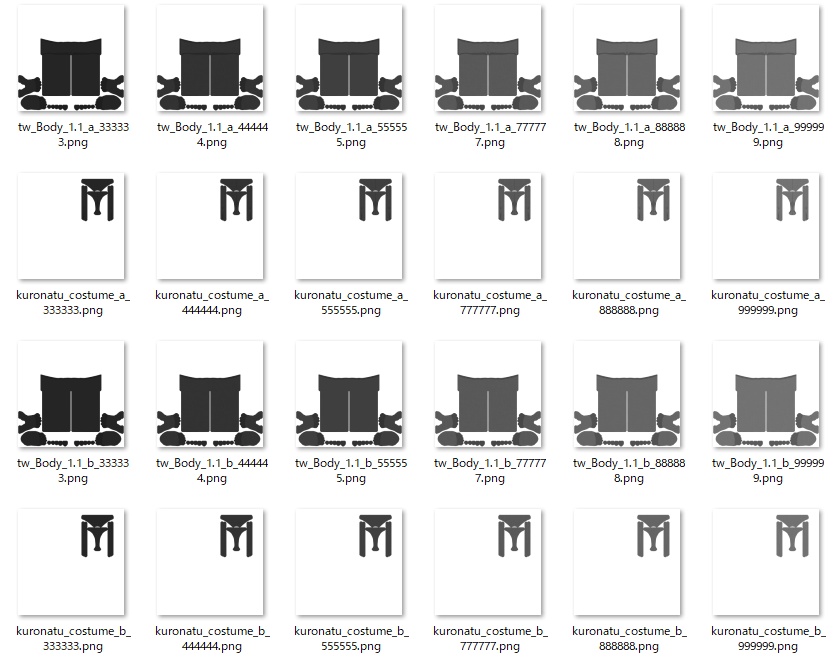 くろなつ用タイツテクスチャ