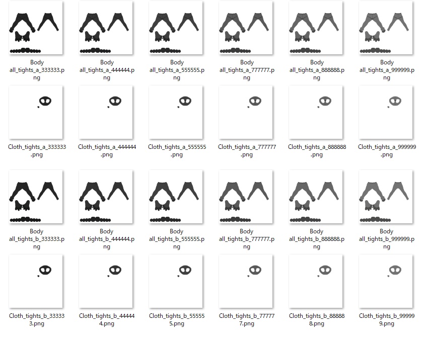 舞夜用タイツテクスチャ
