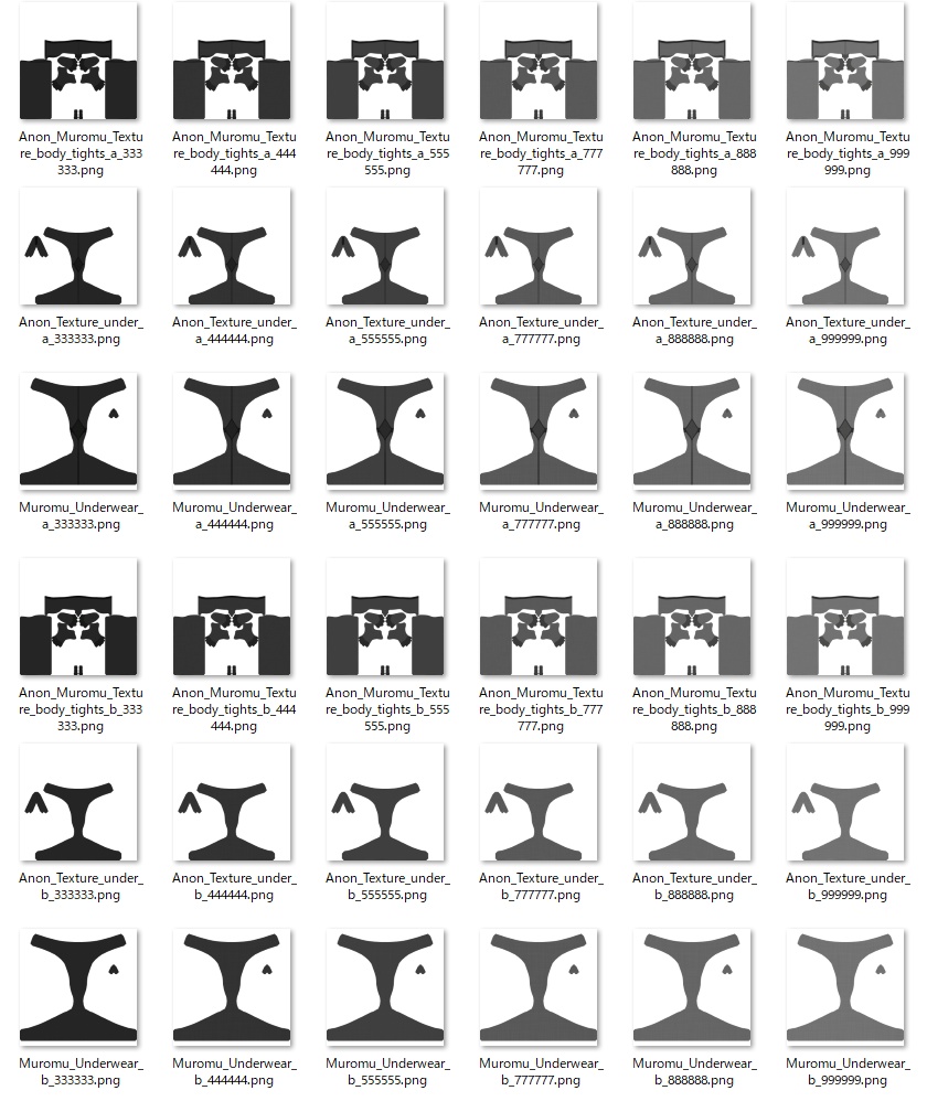 あのん・むろむ用タイツテクスチャ