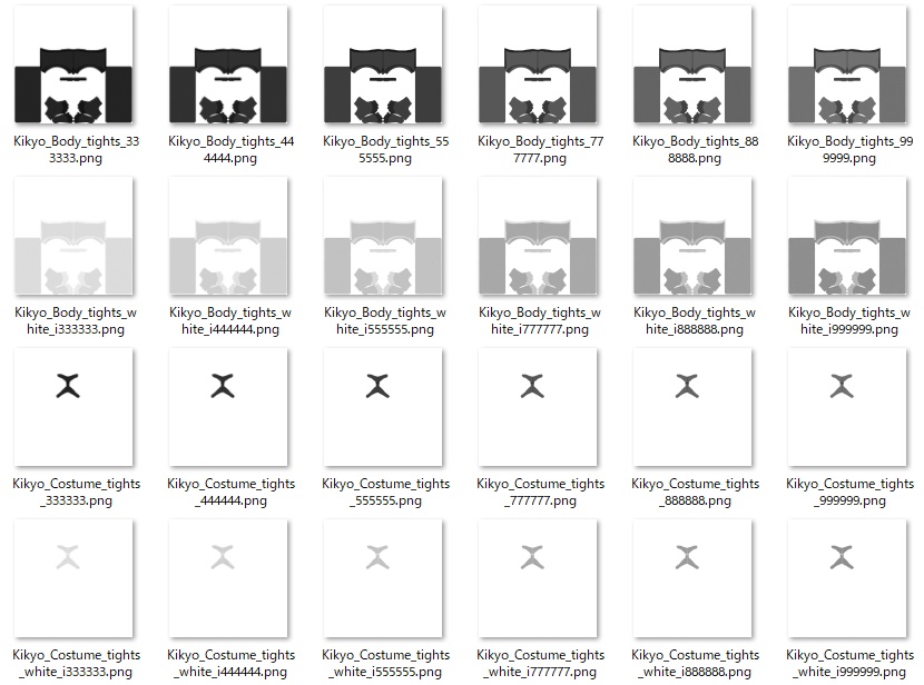 桔梗用タイツテクスチャ