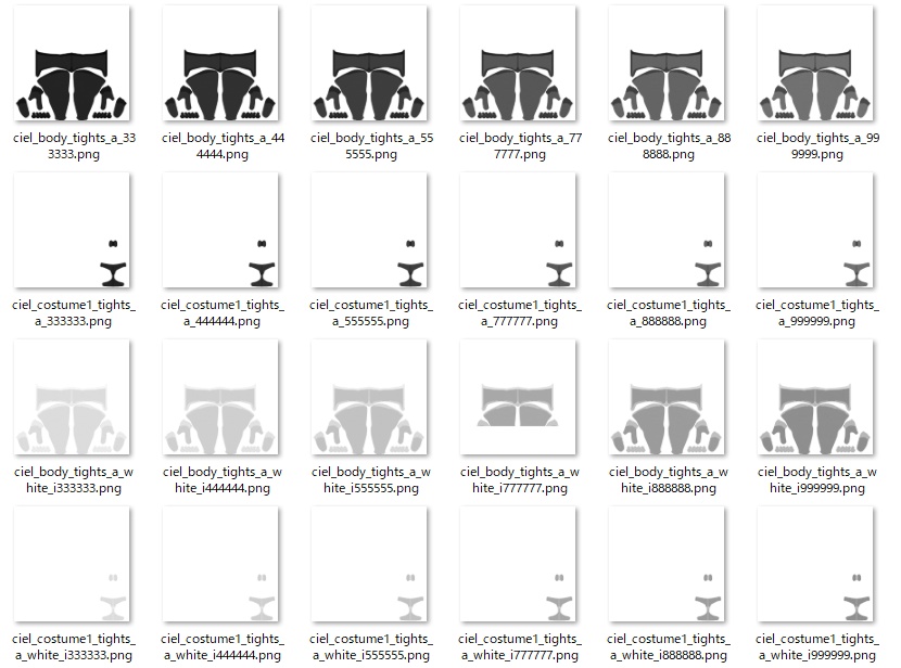 シエル用タイツテクスチャ