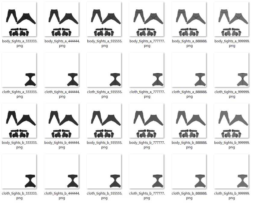ソラハ用タイツテクスチャ