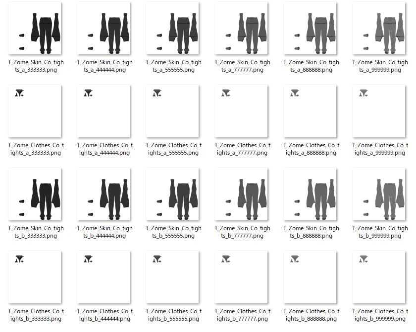 ゾメ用タイツテクスチャ