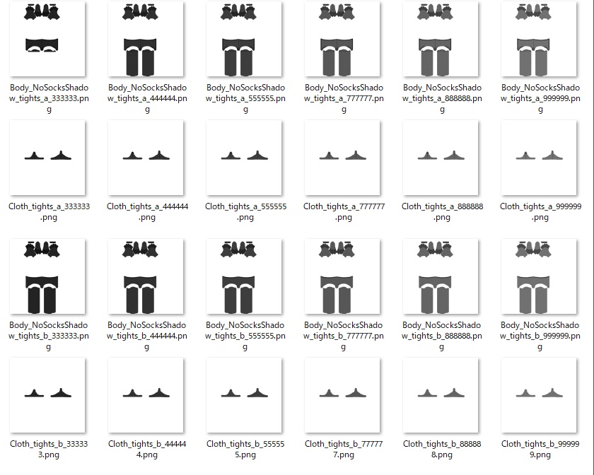 サフィー用タイツテクスチャ