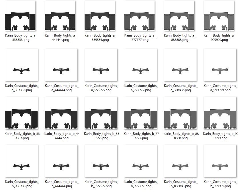 カリン用タイツテクスチャ