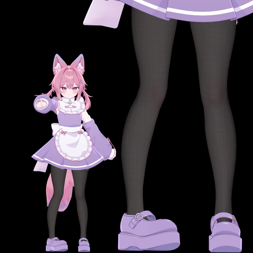 ライム・シフォン・ショコラ・プラム用タイツテクスチャ