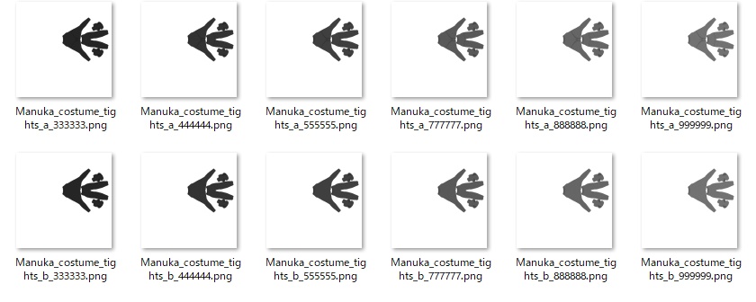 マヌカ用タイツテクスチャ