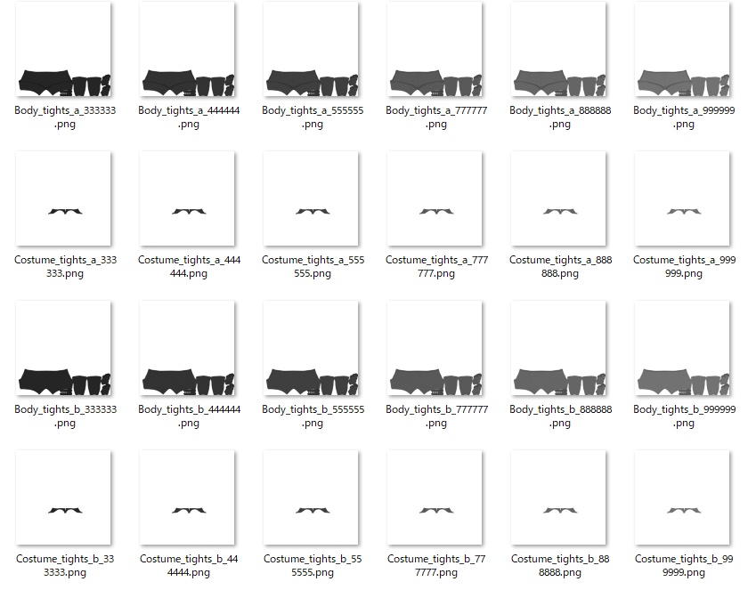 真冬用タイツテクスチャ