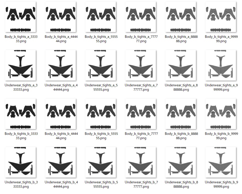 瑞希・rurune用タイツテクスチャ