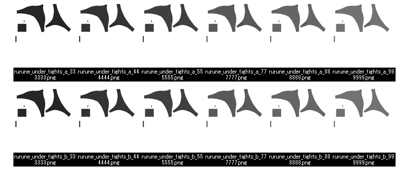 瑞希・rurune用タイツテクスチャ