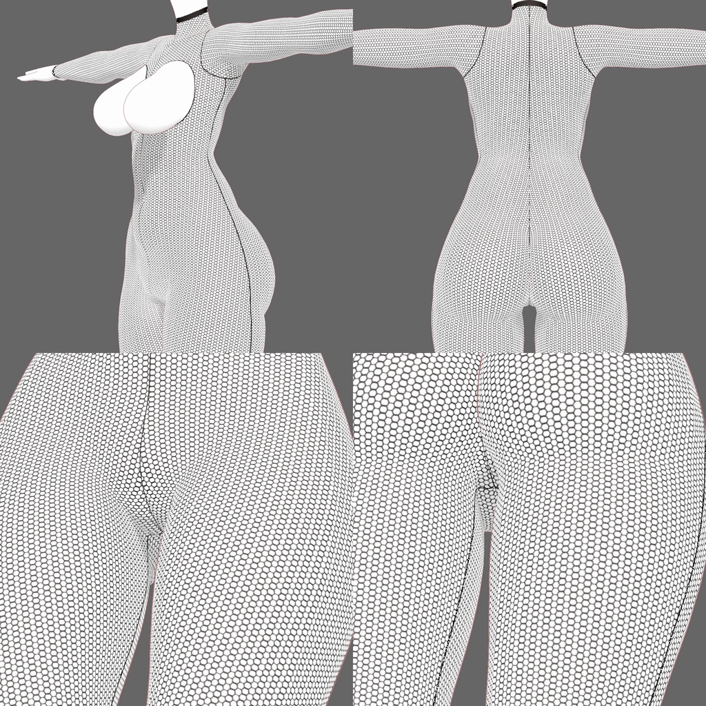 セレスティア用全身網タイツテクスチャ