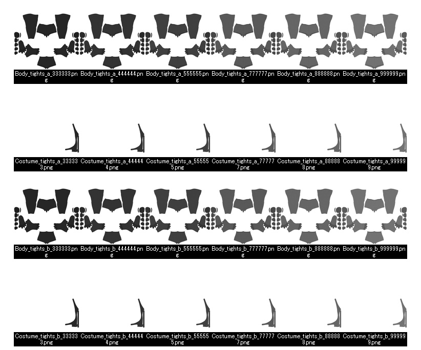 ミルフィ用タイツテクスチャ