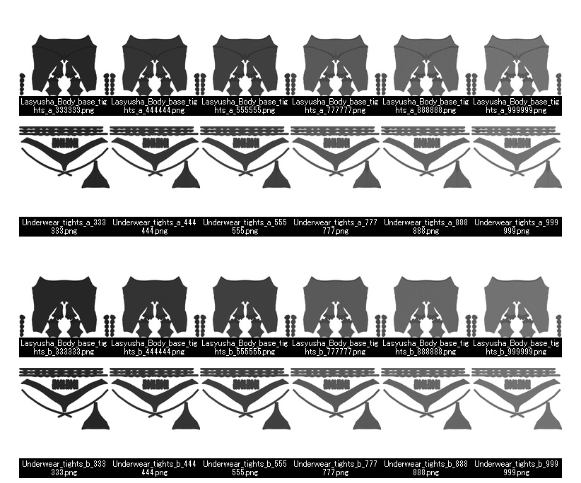 ラシューシャ用タイツテクスチャ