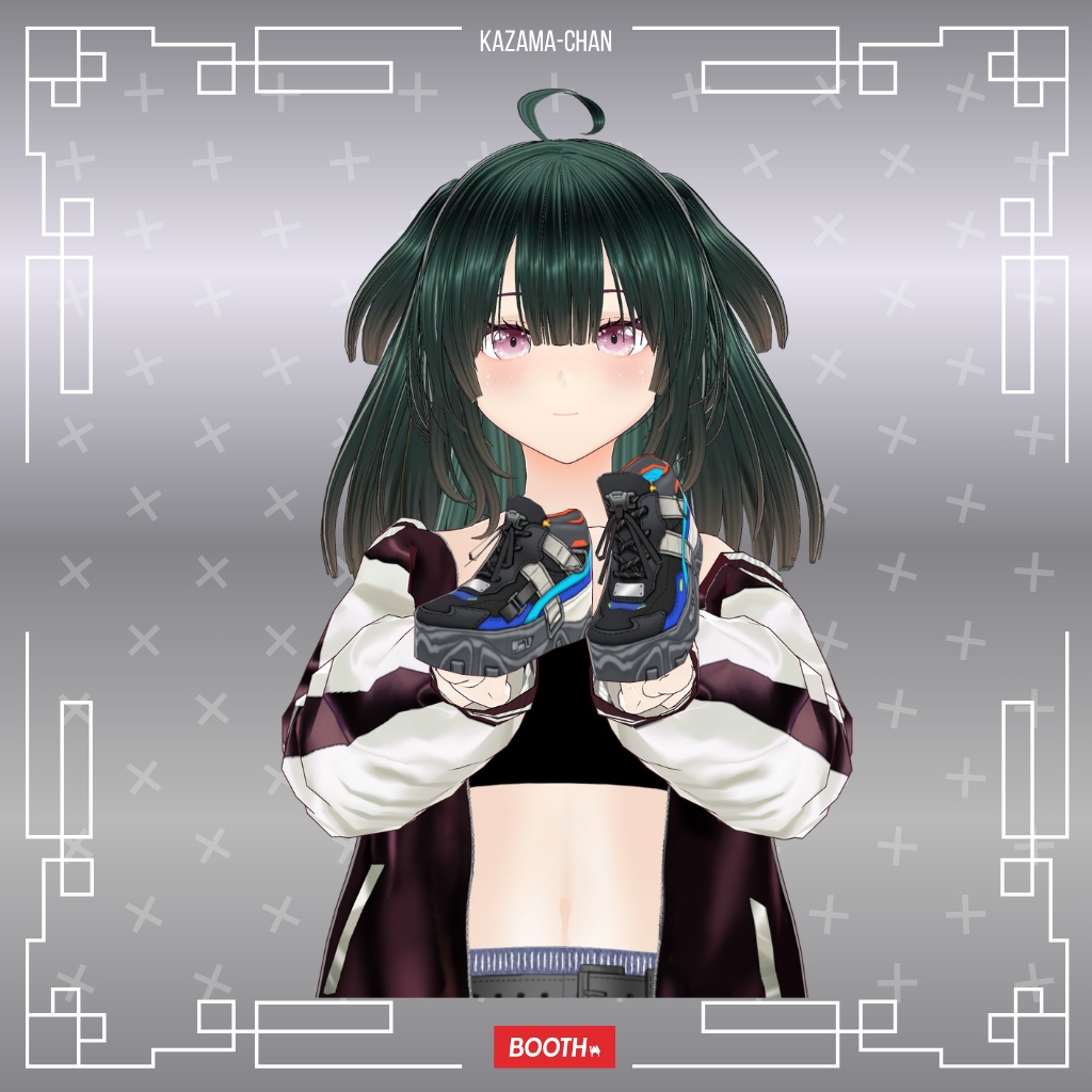 VRoid シューズパック|ストリートスニーカー|VTuber / VRChat 3Dアセット