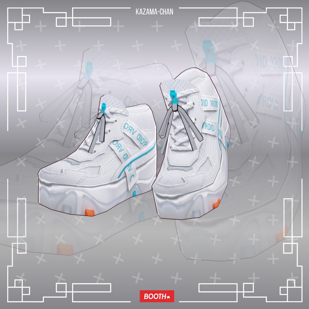 VRoid Shoes|Future Street Sneakers|VTuber・VRChat 3Dアセット|シューズパック