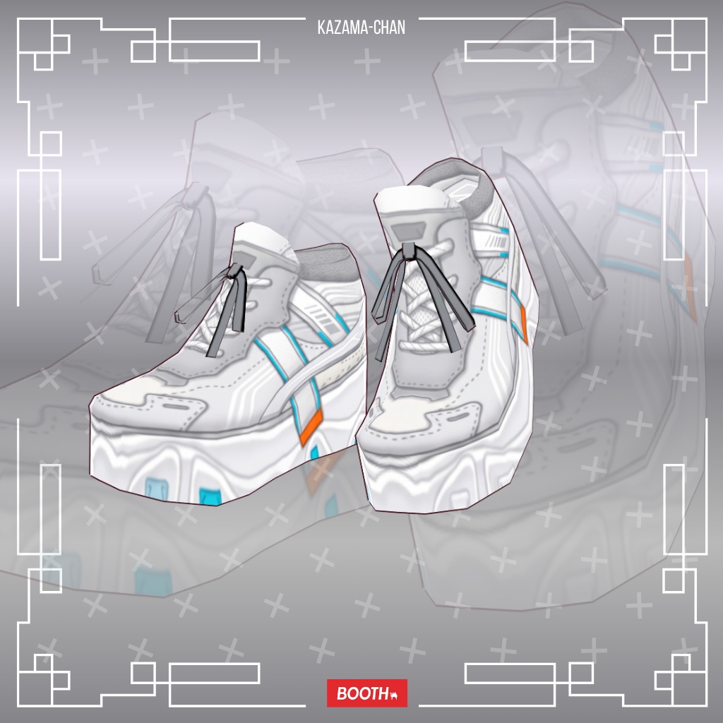 VRoid Shoes|Future Street Sneakers|VTuber・VRChat 3Dアセット|シューズパック