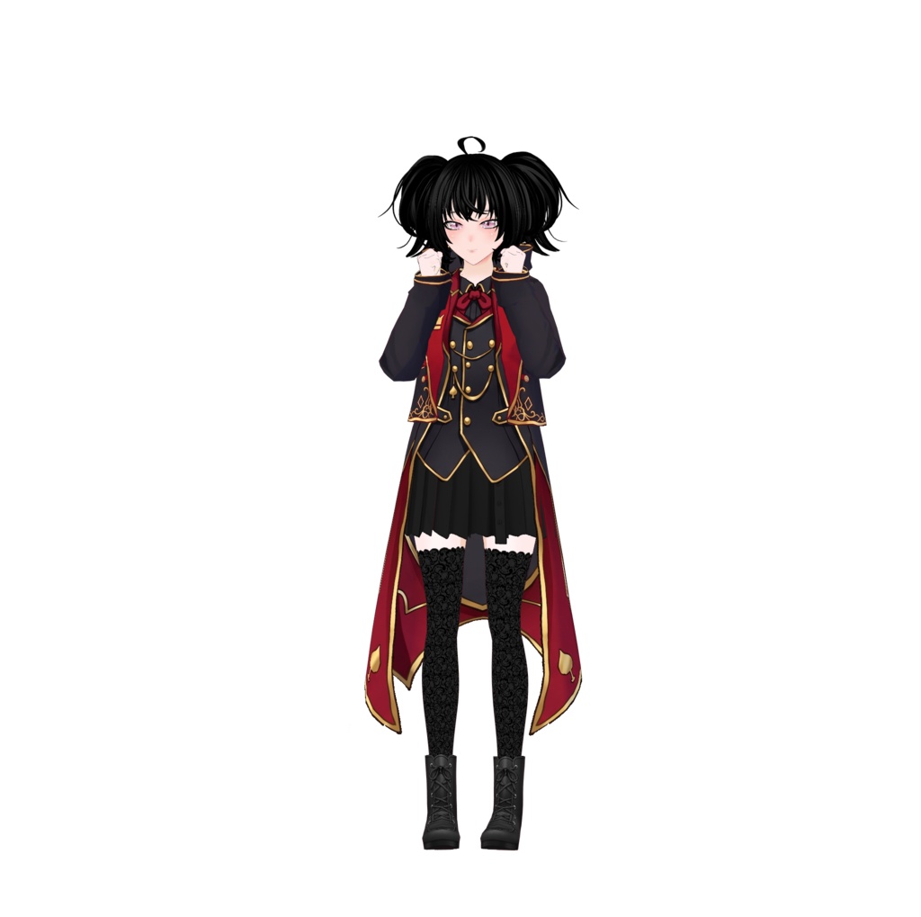 【VRoid】Halloween Vampire Gothic Outfit | Dark Royal Vampire Costume | VRoid Custom Item