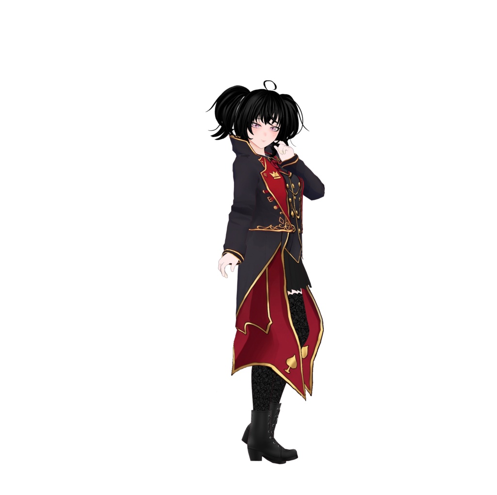 【VRoid】Halloween Vampire Gothic Outfit | Dark Royal Vampire Costume | VRoid Custom Item
