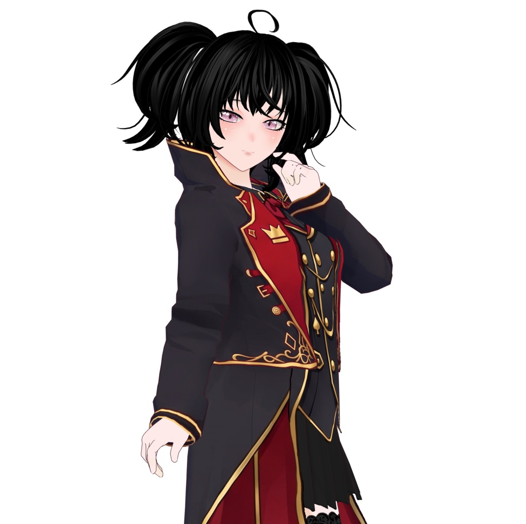 【VRoid】Halloween Vampire Gothic Outfit | Dark Royal Vampire Costume | VRoid Custom Item