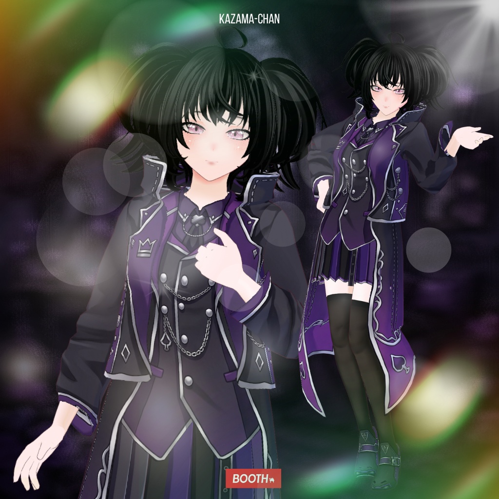 【VRoid】Dracula Vampire Outfit | Dark Gothic Vampire Lord | Halloween VRoid Custom Item