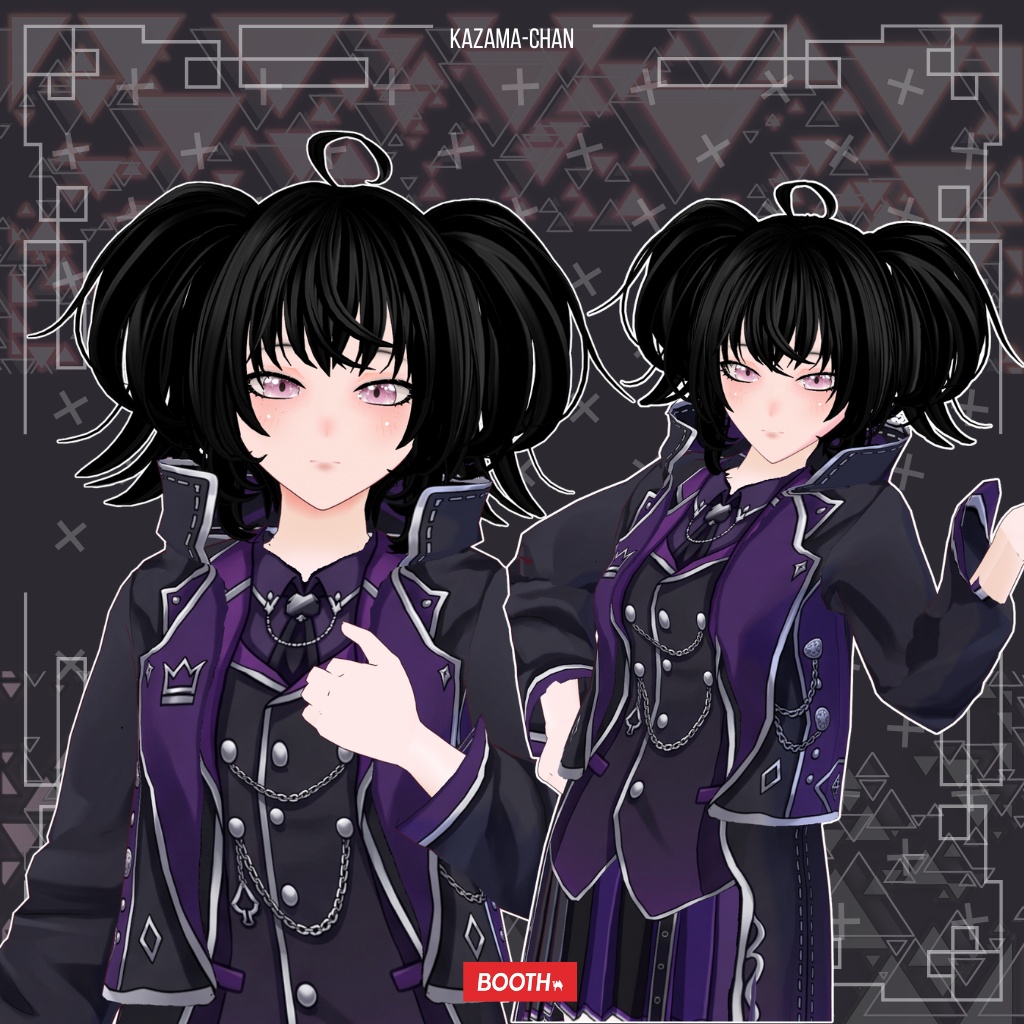 【VRoid】Dracula Vampire Outfit | Dark Gothic Vampire Lord | Halloween VRoid Custom Item