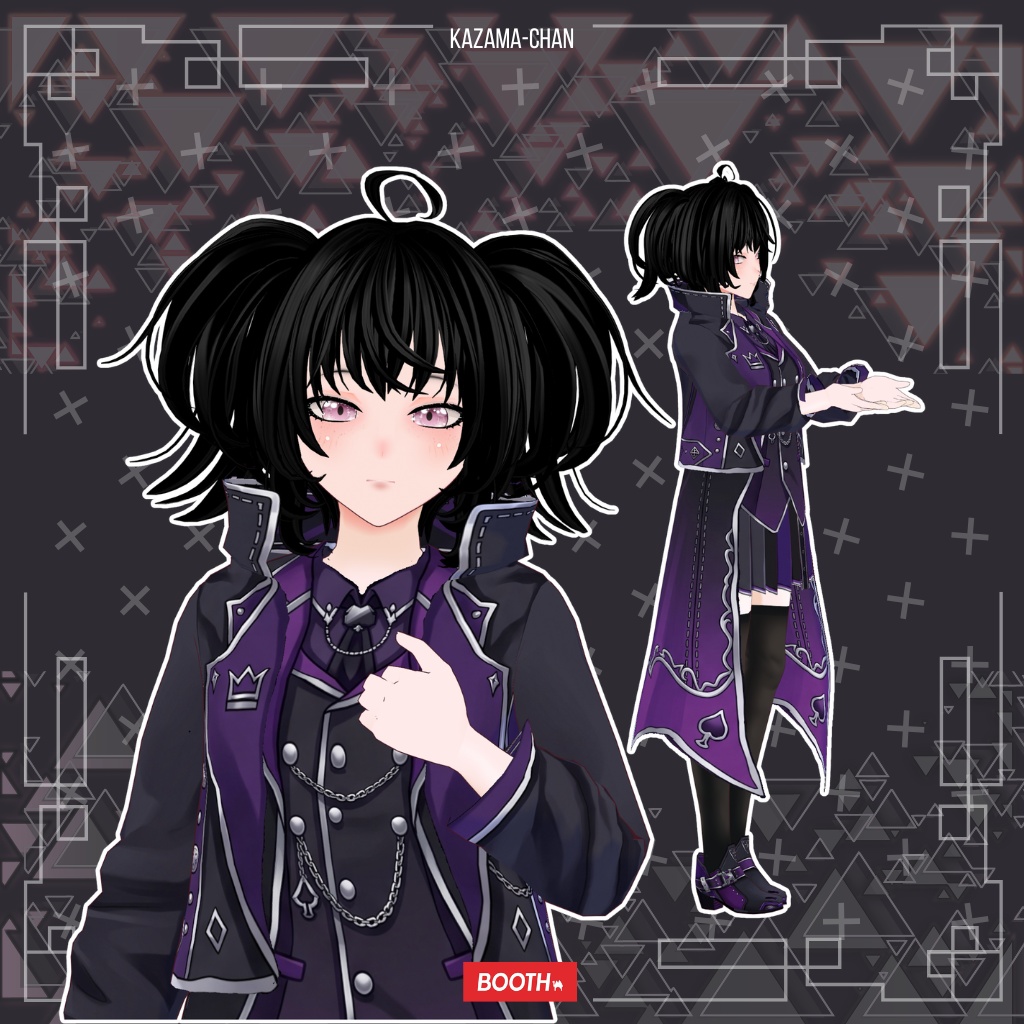 【VRoid】Dracula Vampire Outfit | Dark Gothic Vampire Lord | Halloween VRoid Custom Item