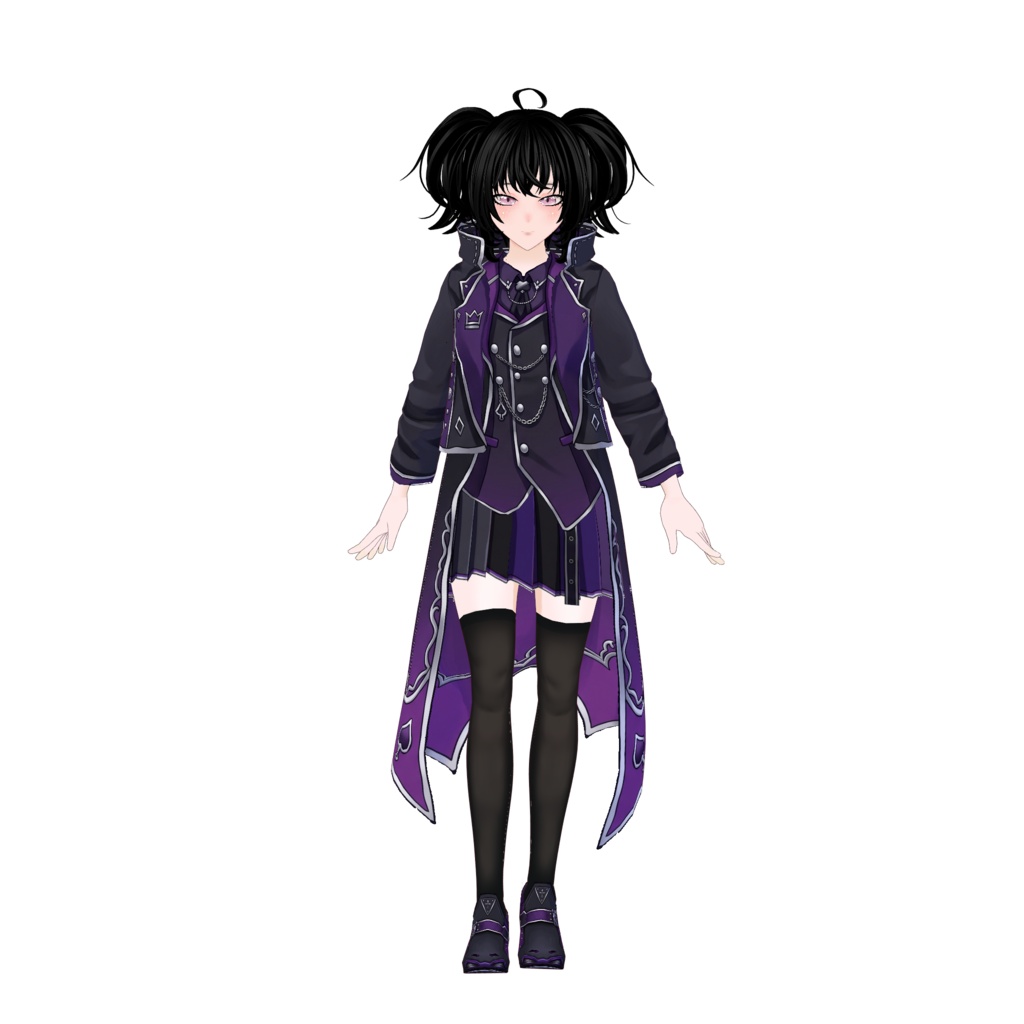 【VRoid】Dracula Vampire Outfit | Dark Gothic Vampire Lord | Halloween VRoid Custom Item