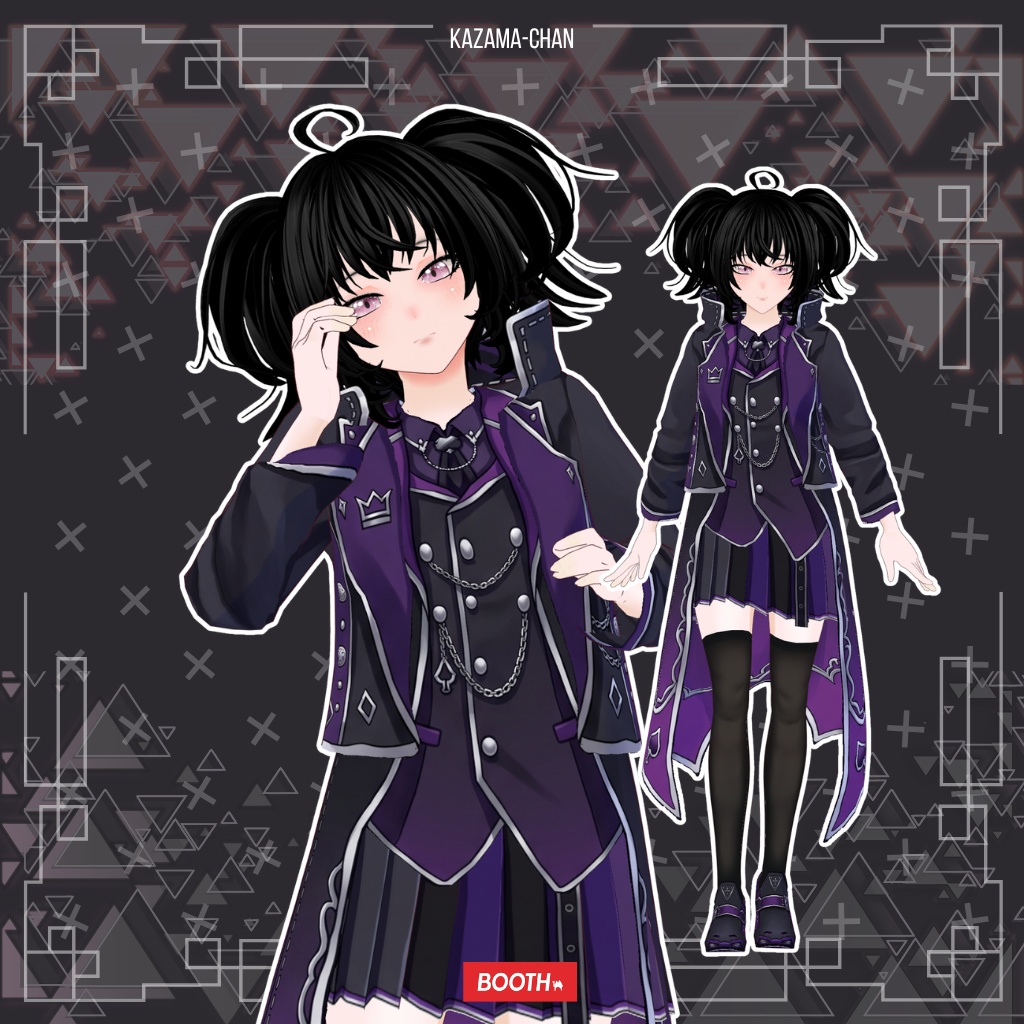 【VRoid】Dracula Vampire Outfit | Dark Gothic Vampire Lord | Halloween VRoid Custom Item