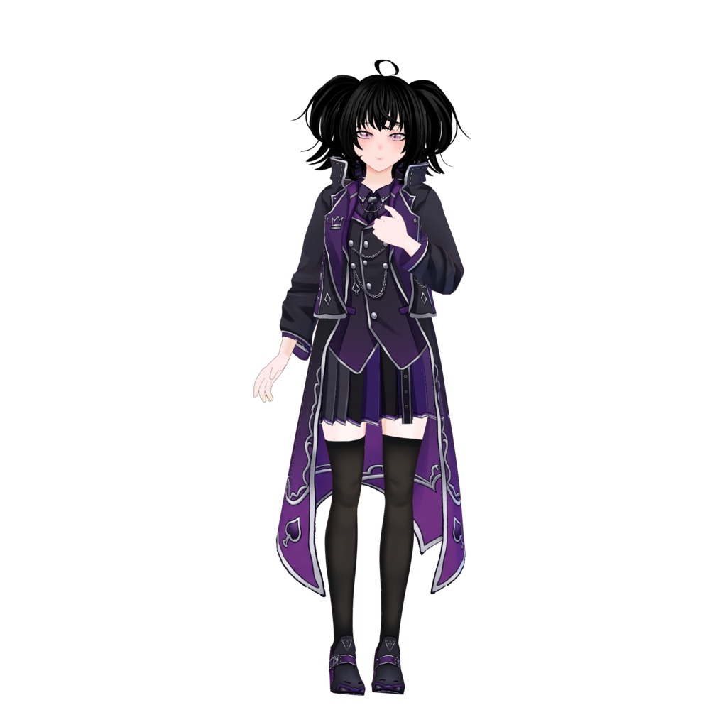 【VRoid】Dracula Vampire Outfit | Dark Gothic Vampire Lord | Halloween VRoid Custom Item