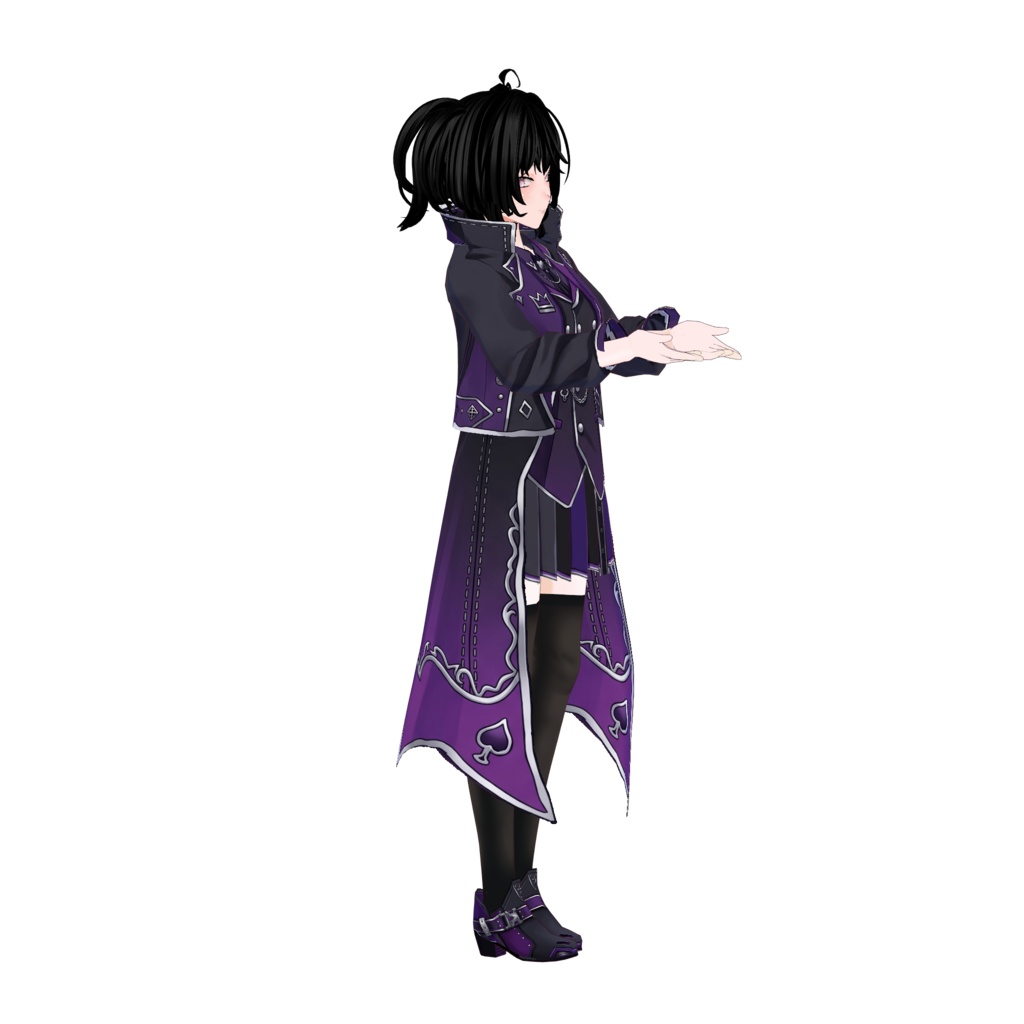 【VRoid】Dracula Vampire Outfit | Dark Gothic Vampire Lord | Halloween VRoid Custom Item