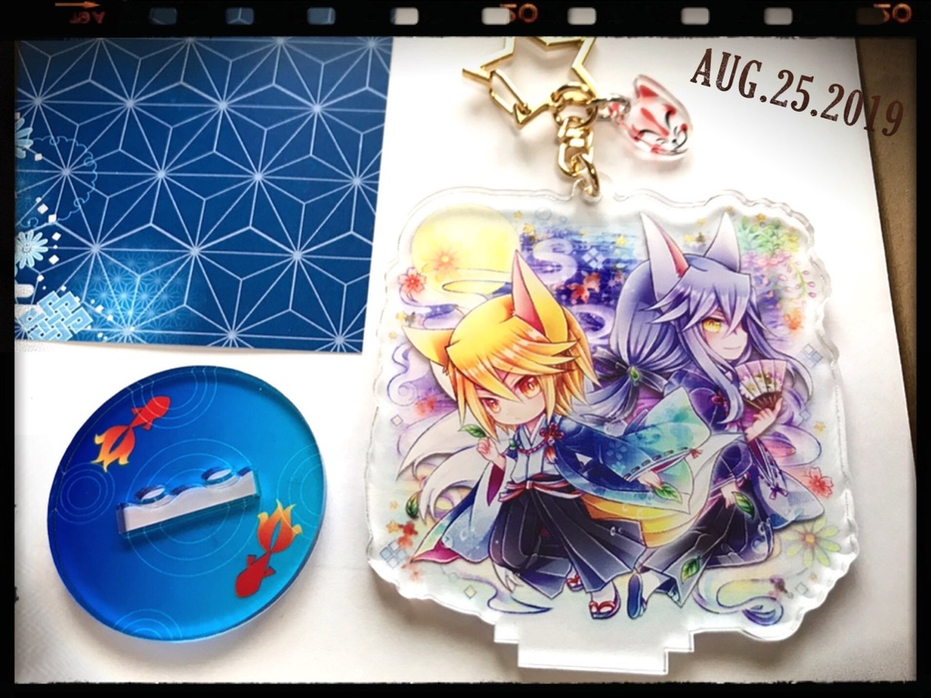 創作*狐兄弟アクリルフィギュアスタンド