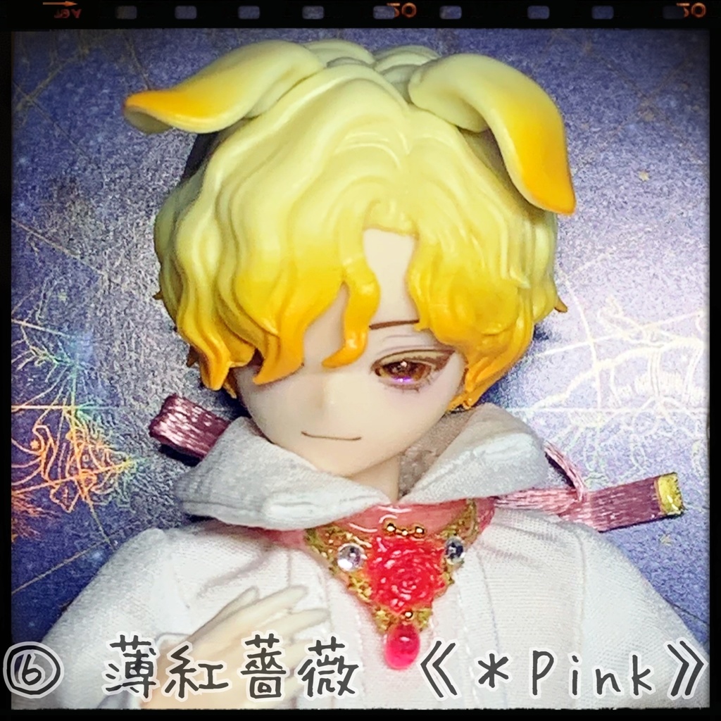 薔薇雫のリボンチョーカー:シチリアの追憶等小サイズドール用アクセサリー