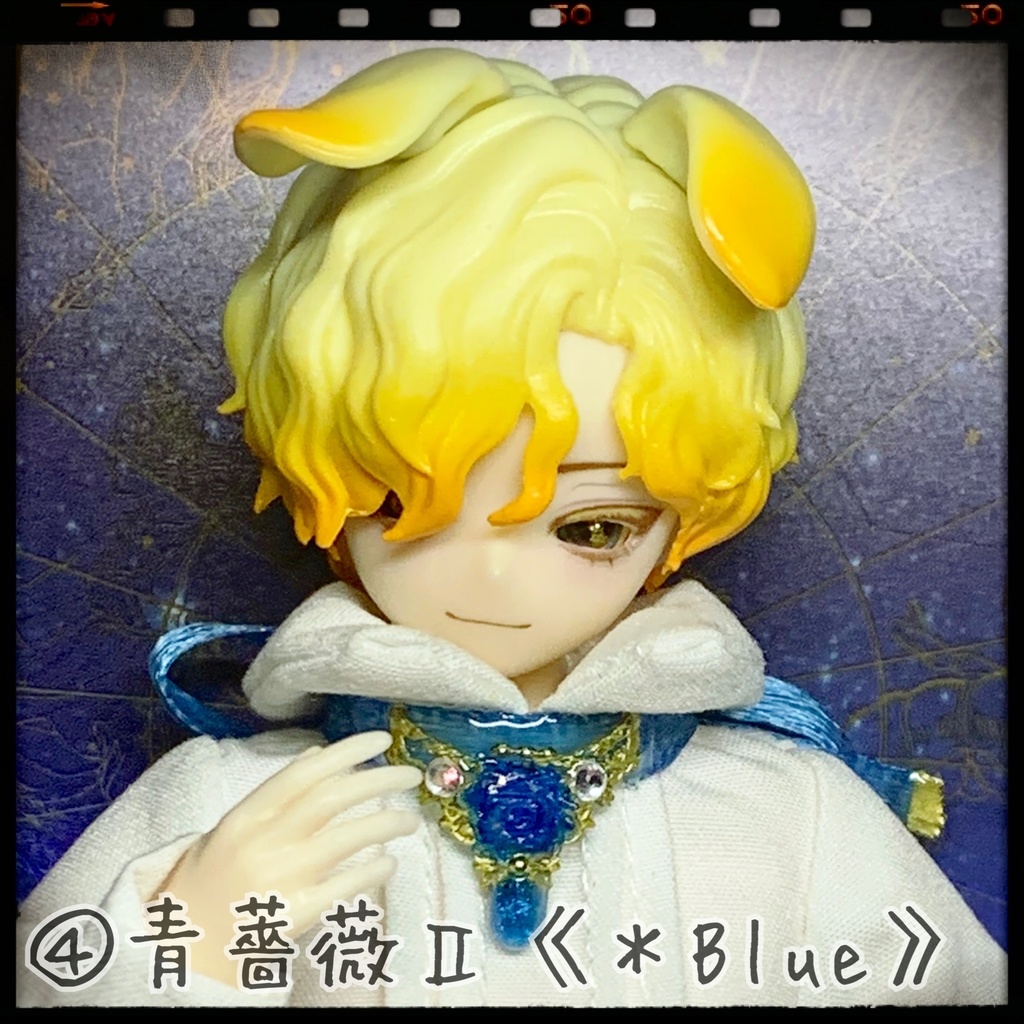 薔薇雫のリボンチョーカー:シチリアの追憶等小サイズドール用アクセサリー