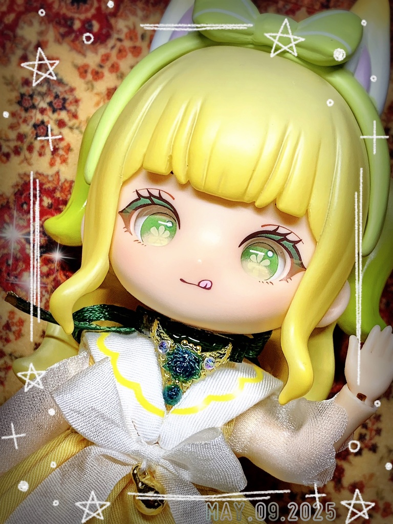 薔薇雫のリボンチョーカー:シチリアの追憶等小サイズドール用アクセサリー