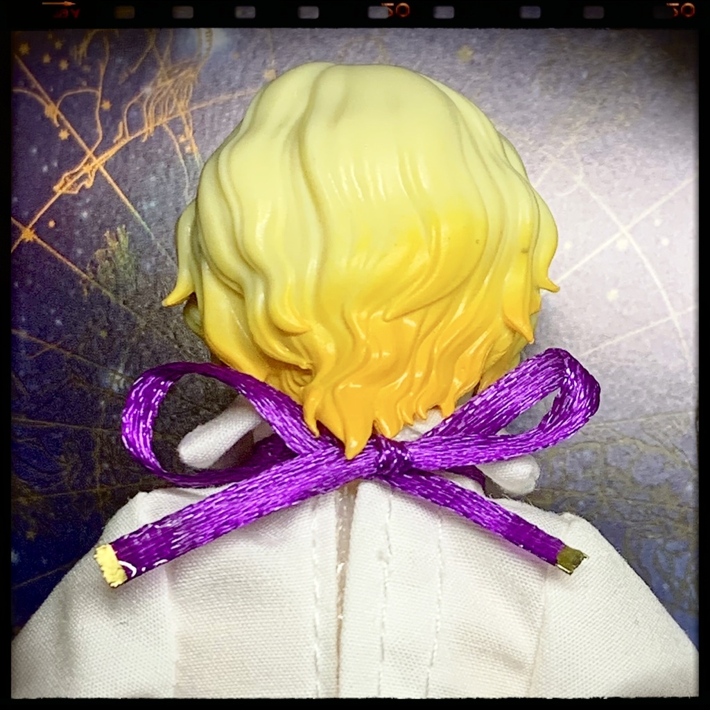 薔薇雫のリボンチョーカー:シチリアの追憶等小サイズドール用アクセサリー