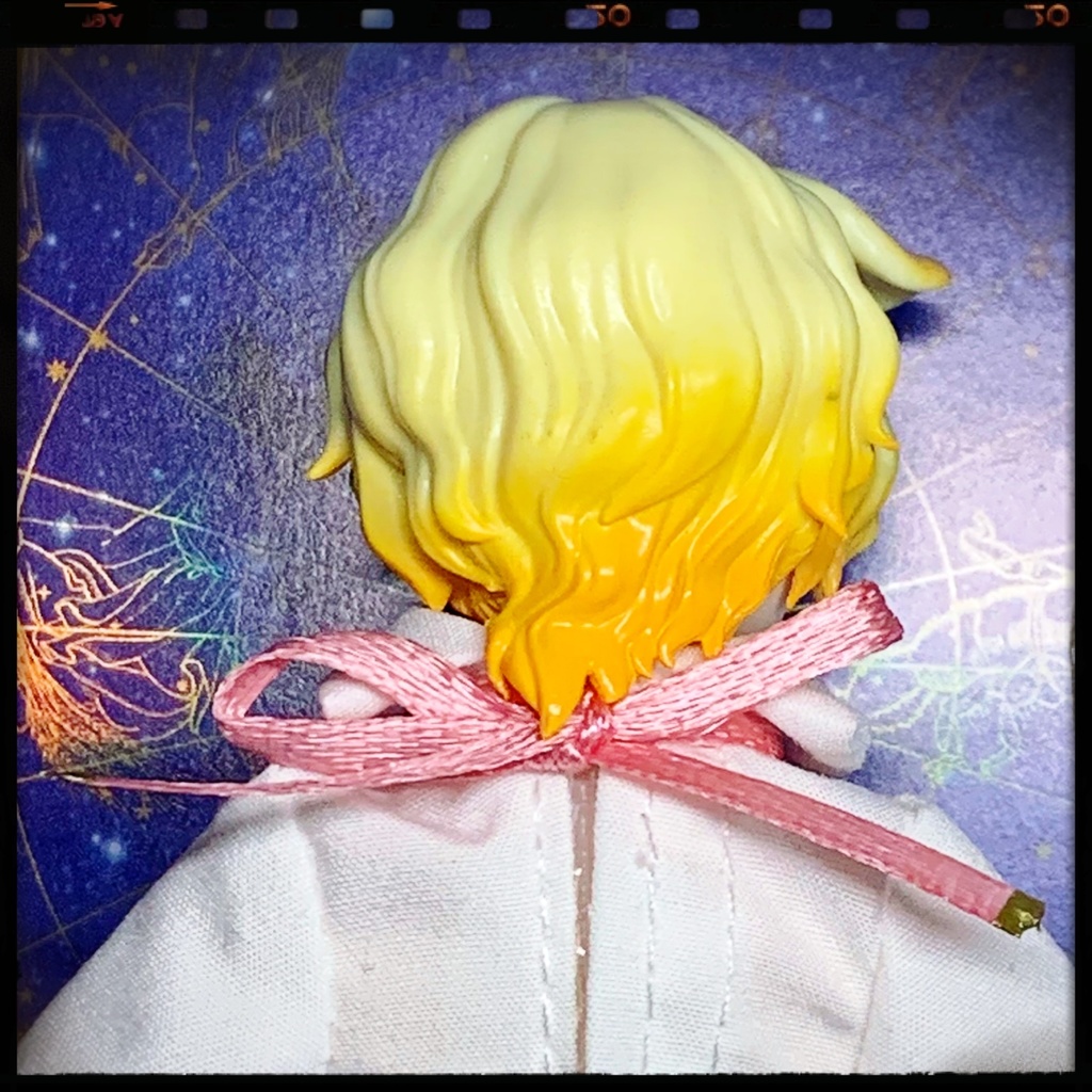 薔薇雫のリボンチョーカー:シチリアの追憶等小サイズドール用アクセサリー