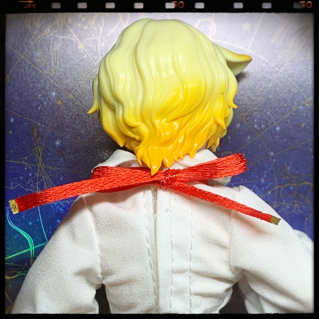 薔薇雫のリボンチョーカー:シチリアの追憶等小サイズドール用アクセサリー