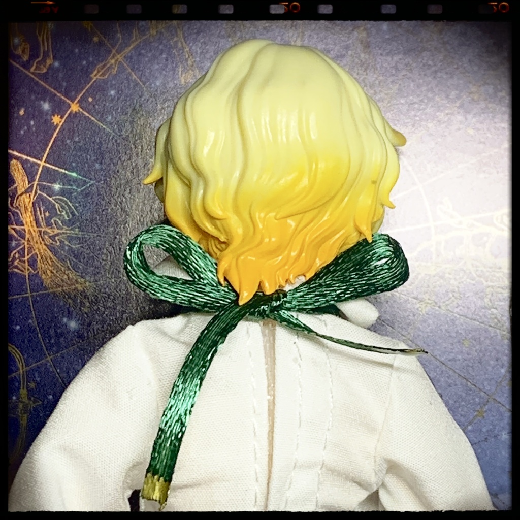 薔薇雫のリボンチョーカー:シチリアの追憶等小サイズドール用アクセサリー